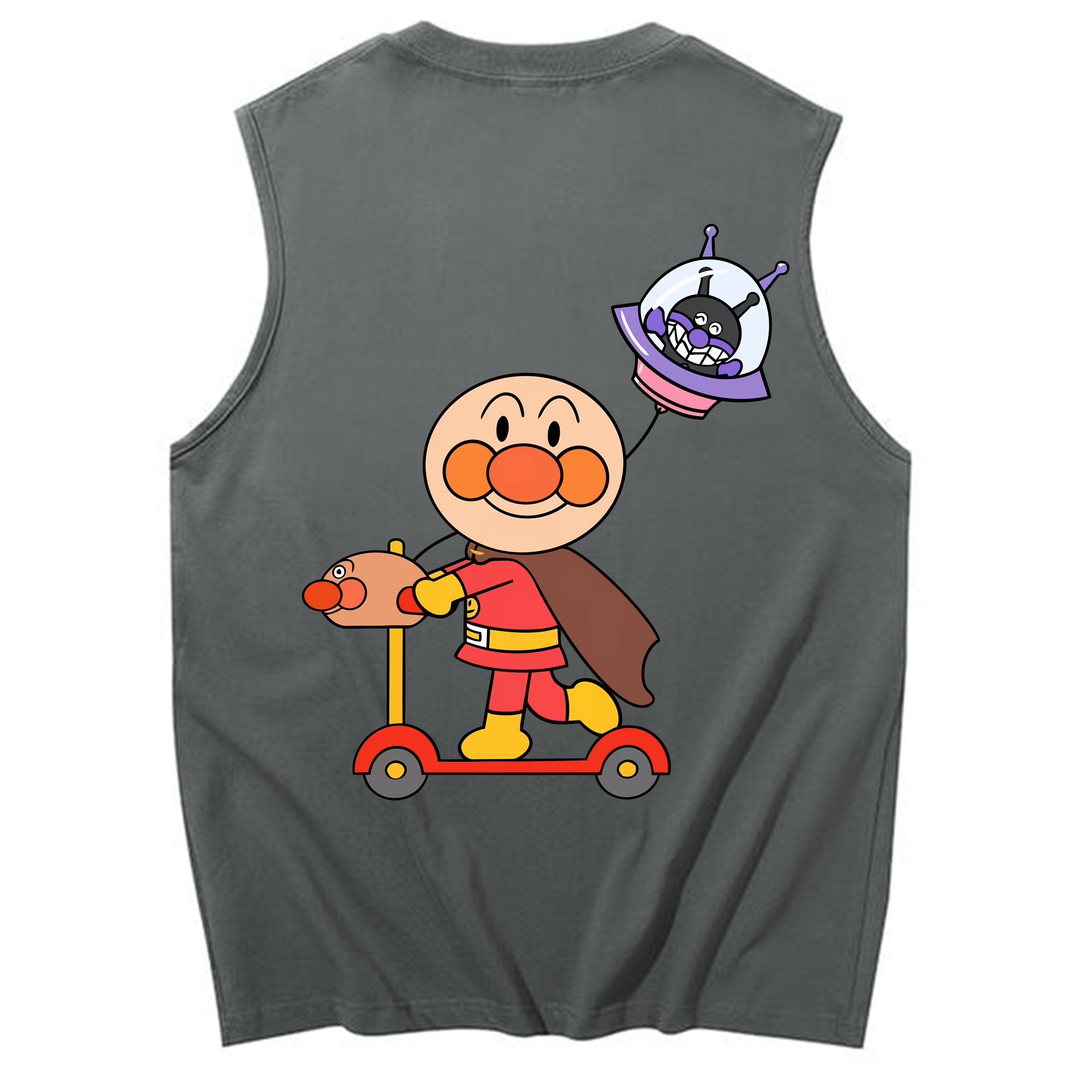 （画像用） アンパンマン Anpanman コットン100％タンクトップ（背面プリント）